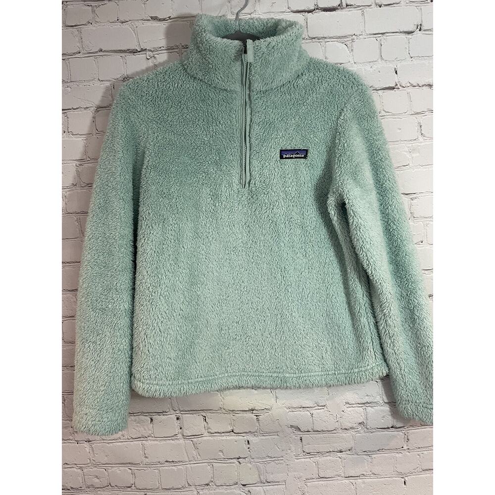 Patagonia Los Gatos Jacket Women's S light blue Full Zip Cozy Soft Sherpa